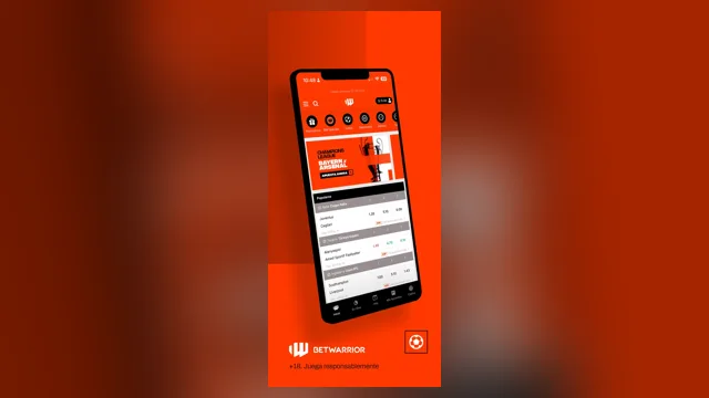 Captura oficial de la app de Betwarrior en la App Store de Perú