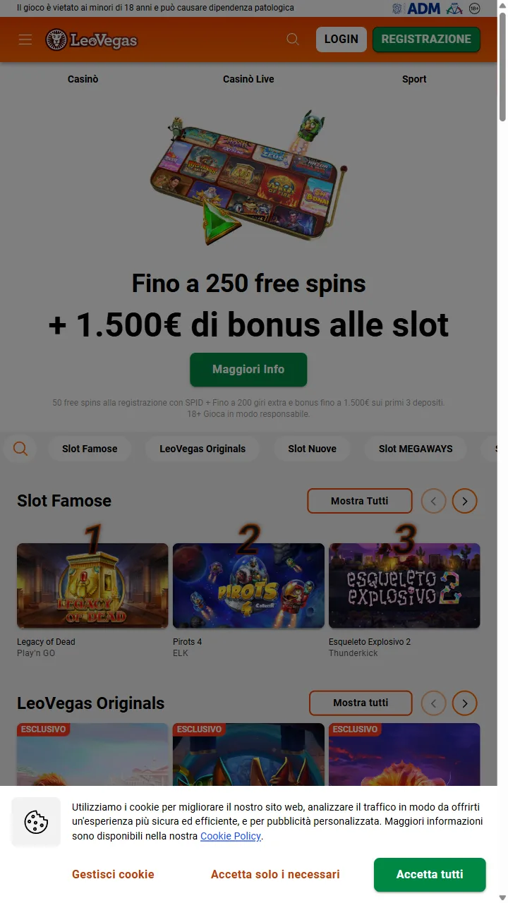 Leovegas — casa de apuestas